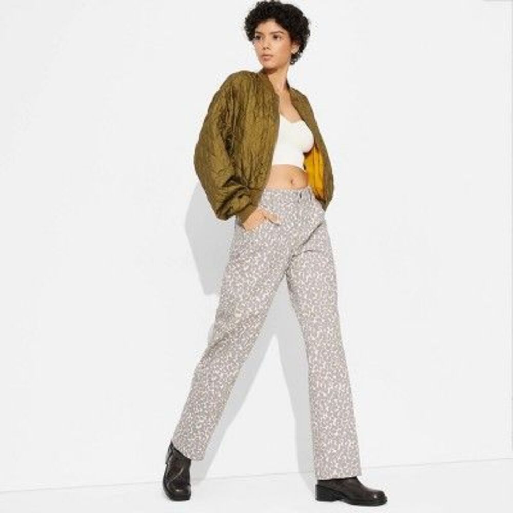 Wild Fable - Women's Mid-Rise 90's Relaxed Straight Pants - Wil Brown